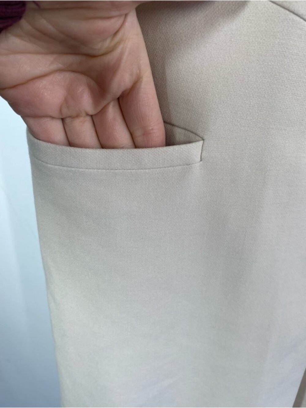 2NDDAY Sleeveless Cream Shift Jumpsuit Minimalist Quiet Luxury Career Chic - Picture 4 of 12